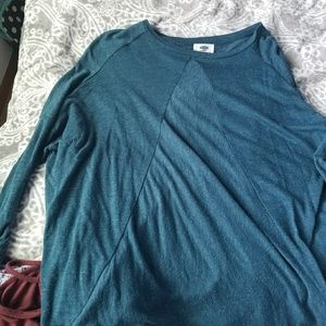 Blue three quarter length shirt